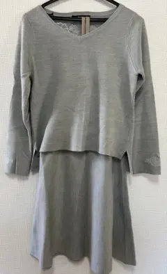 セットアップ　Fabulous Angela グレー　ニット