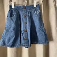 デニムボタン付きスカート（ショートパンツ付き）