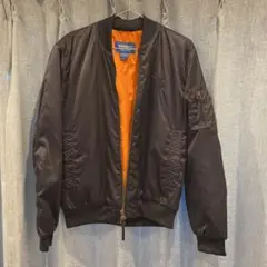 美品‼︎ アディダス ネイビー フライトジャケット トレフォイル MA-1 Sのサムネイル