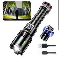 懐中電灯 ハンドヘルドトーチ ledライト 超高輝度 軍用 小型軽量 防水 調光