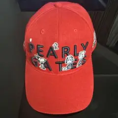 PEARLY GATES スヌーピーキャップ 赤