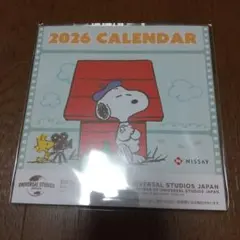 スヌーピー 2026年1月始まり 卓上カレンダー 日本生命