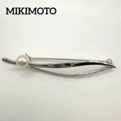 ミキモト パール 11粒 ブローチ コサージュ リボン SV - メルカリ