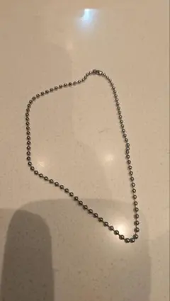 ボールチェーンネックレス シルバー ユニセックス
