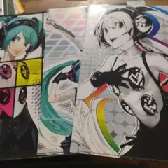 クリアファイル　初音ミク　ペルソナ 3枚セット
