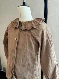 【tocoto vintage】2yサイズ 襟デザインブラウス