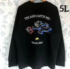 【新品 5L】トムとジェリー　 薄手　スウェット　トレーナー　ロンT