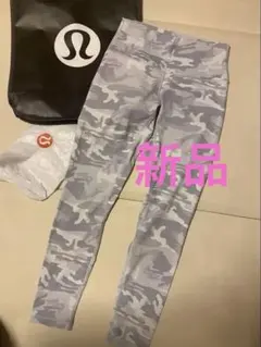 新品Lululemon 迷彩柄ハイウエストレギンス　8のサムネイル