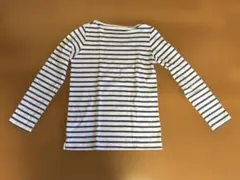 無印良品　ボートネック長袖Ｔシャツ　ブルー　M