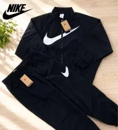 NIKE ナイロンジャケット　ジャージ上下セット セットアップ　レディースL