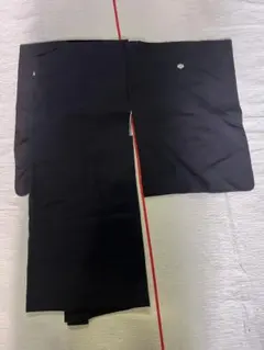 c757 羽織　紋付　黒