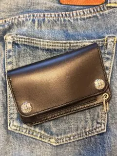 トラッカーウォレット ミドル シュリンク シルバー925ラディアント