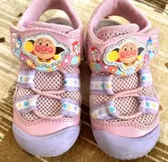 アンパンマン ベビーサンダル ピンク 15サイズ