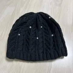 【新品未使用】CHUBBY PUCKS ニットキャップ パール付き