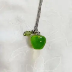 雨と雪様専用　グリーンアップルネックレス