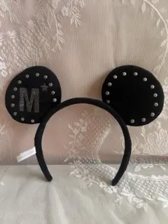 ディズニー ミッキー カチューシャ ブラック スタッズ 東京ディズニーリゾート