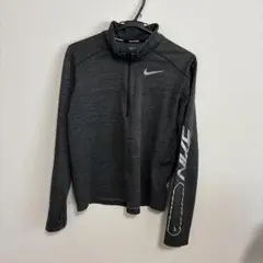 【美品】NIKEナイキ/ハーフジップ ランニング、トレーニング サイズS グレー