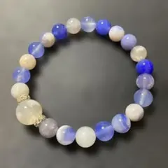 最終値下げ‼️ピンクと青の桜瑪瑙天然石ブレスレット