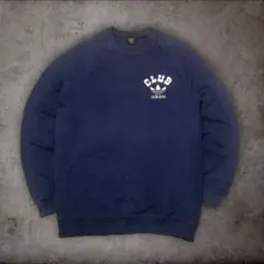 【希少】80s CLUB adidas デサント製 フェード ラグランスウェット