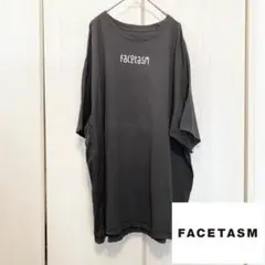 FACETASM オーバーサイズ Tee オリジナルフォント ロゴ プリント 黒のサムネイル