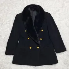 ROPE　カシミヤ混　コート　金ボタン　イタリア生地　日本製　2WAY