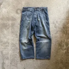 90s 白タグ Emporio Armani 立体裁断 ダメージ加工 デニムのサムネイル