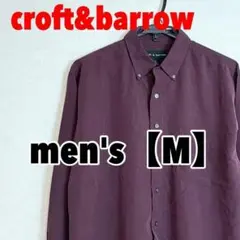 A516【croft&barrow】長袖ボタンダウンシャツ【M】