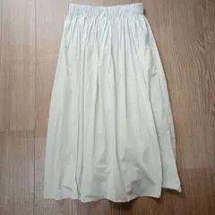 【UNIQLO】ボリュームギャザースカート ライトグレー