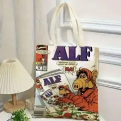 【新品未使用】アルフALF トートバッグ　アメコミ
