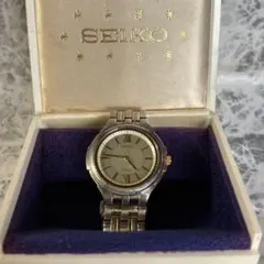 95⭐︎ソーラー稼働 セイコー ドルチェ ⭐︎文字盤ブルーグレー ⭐︎メンズ腕時計