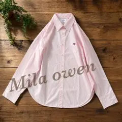 Mila owen 2026SS カーブヘム釦ダウンオーバーシャツ