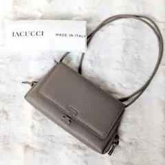 イアクッチ アヴァウォレット ショルダーバッグ グレージュ系 タグ付き