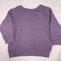 キルティングトレーナー 90cm 紫