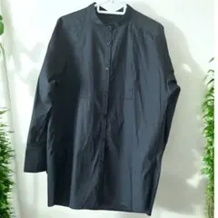 GU 黒のボタンアップ長袖シャツ　サイズ S
