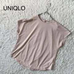 【ユニクロ】半袖ブラウス　M セレモニー　ポリ100 春カラー　ピンク系