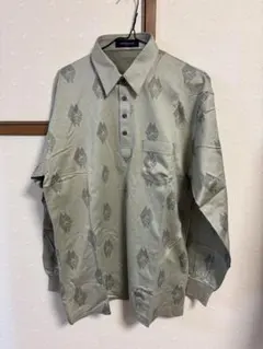 【新品】HORKINSE M 長袖ポロシャツ グレー系　日本製　綿100%