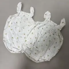 H&M ベビー ロンパース 花柄 フリル 6-9M ２枚セット