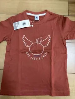 新品　プチバトー　6ans Tシャツ　茶色　りんごのサムネイル