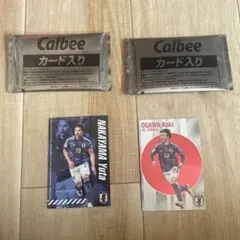 Calbee サッカー選手カードセット　未開封あり