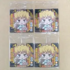 4枚セット 鬼滅の刃 ディフォルメ シール ウエハース 其ノ八 善逸 機能回復