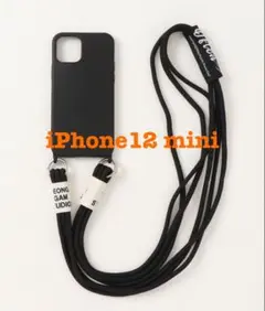 iPhone ショルダーケース iPhone12mini スマホケース ブラック