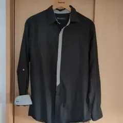 PLUS ONE ブラック 長袖シャツ L