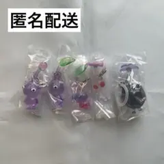 【新品未使用】ピクミン　めじるしアクセサリー　むらさき　ピンク　白　岩　セット