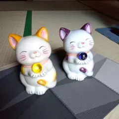 猫の貯金箱 2個セット