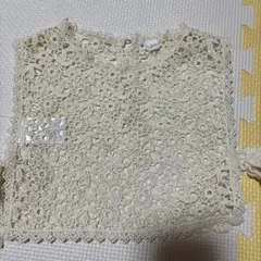 レース　重ね着　ビスチェ　ベスト
