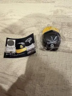 柳田悠岐9 ミニキャップ 黒/黄色