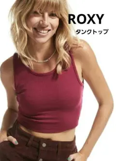 ROXY タンクトップ クロップド丈 ボルドー XSのサムネイル