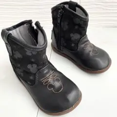 可愛い刺繍✨ウエスタンブーツ 14.5 ムーンスター ミッキー ショート キッズのサムネイル