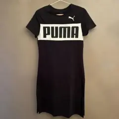 【美品】PUMA 半袖ワンピース ブラック