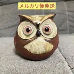 フクロウ　置物　インテリア　飾り物　不苦労　陶器製